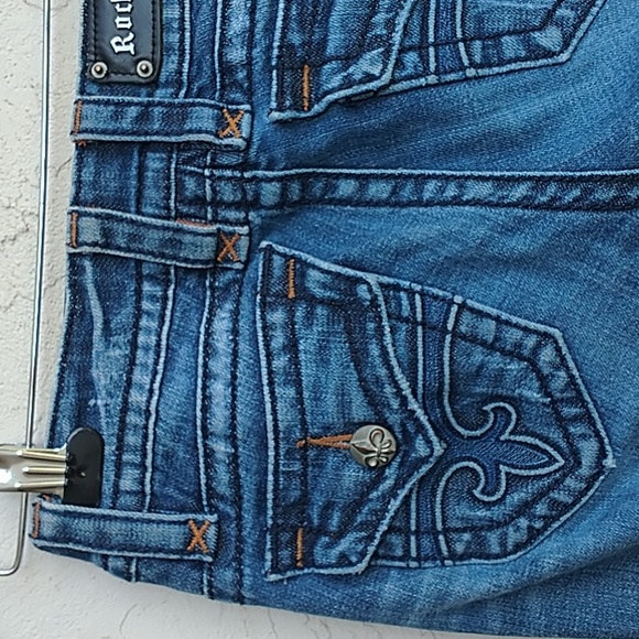 ROCK REVIVAL Jen Straight Leg Jeans Size 25 - Picture 12 of 15